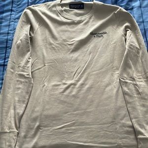 A&F long sleeve tee tan color good condition
